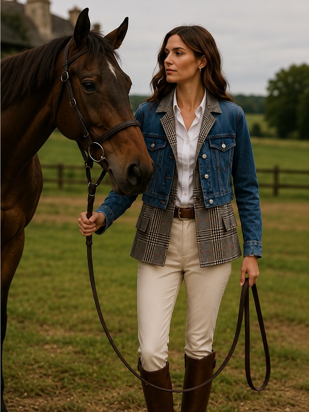 Veronica Beard Keaton Combo Dickey Jacket | English Countryside Equestrian Chic
